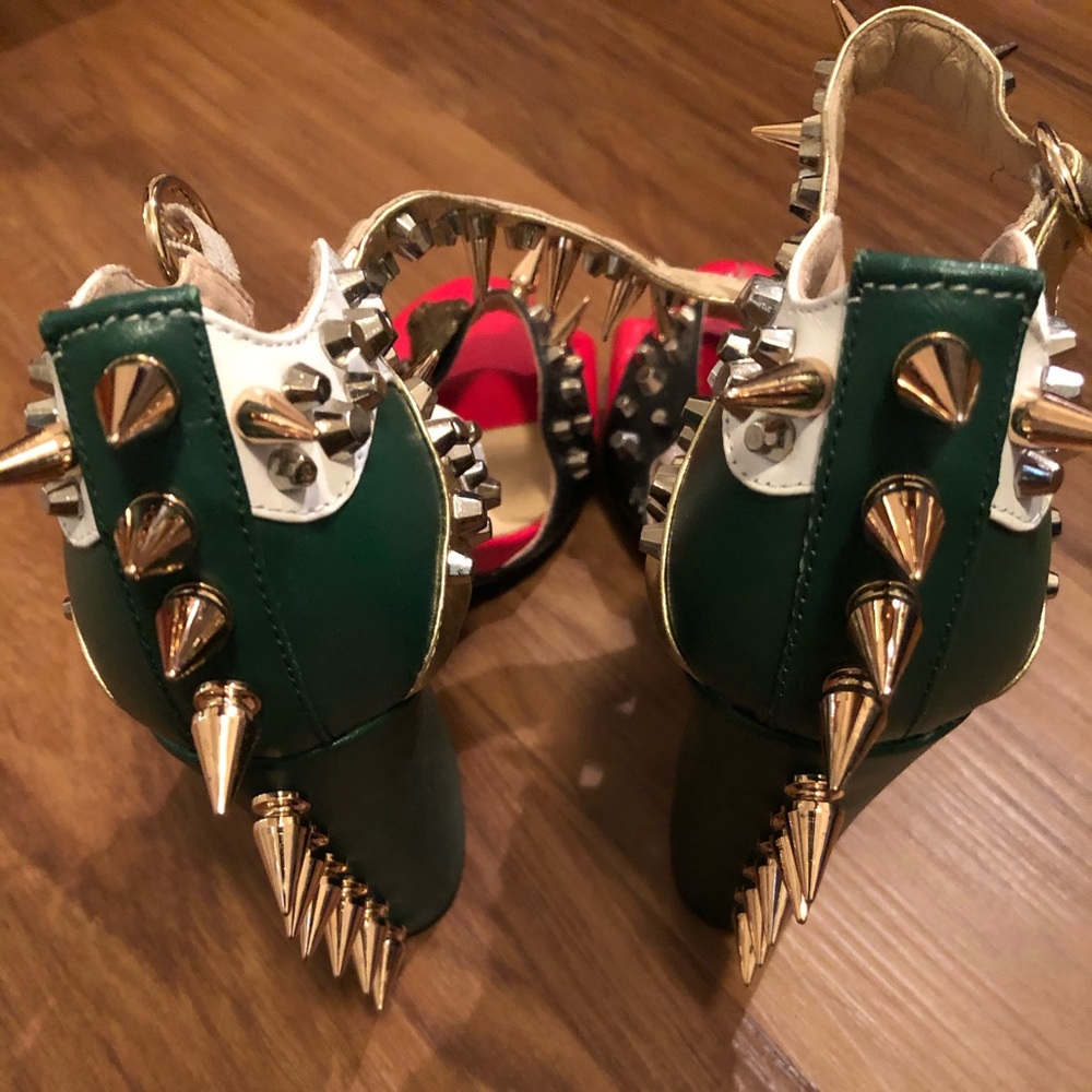 Gucci Malin Studded Leather Sandal